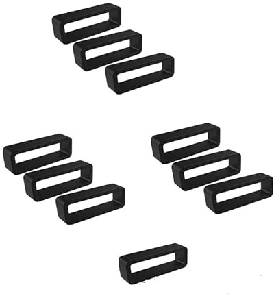 INF 10er-Pack Schlaufe für Uhrenarmband, perfekt für Sportuhren, Wasserbeständiges und langlebiges Silikon, Ersatz-Uhrenarmbandschlaufen