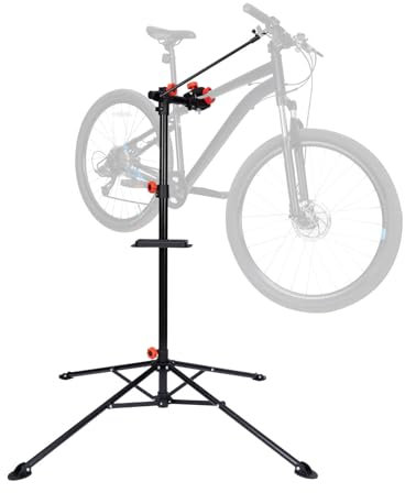 DanDiBo Montageständer Fahrrad Fahrradmontageständer Höhenverstellbar 360° Drehbar 96562 Reparaturständer für Ebike Mountainbike Zentrierständer Faltbar Klappbar