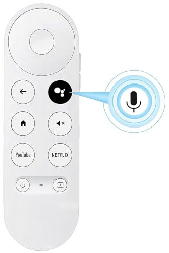 Auilzlz Replacement Voice Remote Control Compatible with Google Chromecast 4K Snow HD TV G9N9N