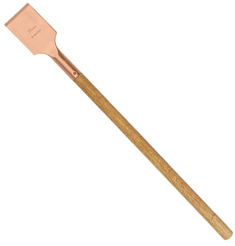 WEDO Non Sparkle Floor Scraper Paint Scraper Wood Handle Blade 100x115mm Length 720mm Beryllium Copper Non Magnetic BAM/FM Certificate Scaling Chisel for Petrochemical Industry