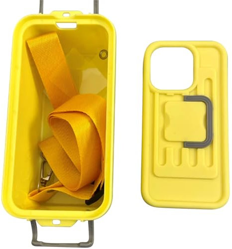 Multifunktionale Kosmetiktasche, Handyhülle, lustiger Koffer, Umhängetasche, kreative coole Aufbewahrungsbox-Form, multifunktionale Umhängetasche, Geldbörse Go Home (Yellow, 20CM)
