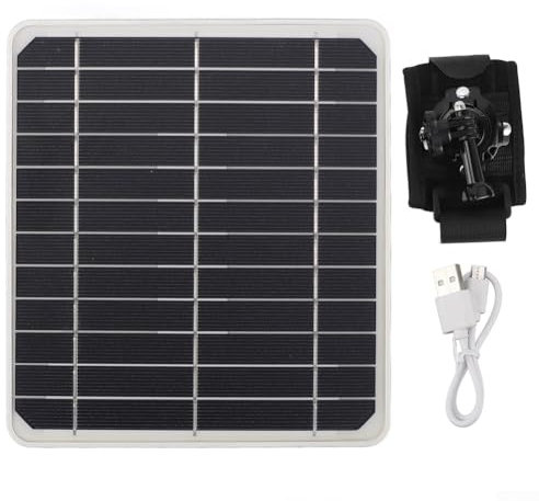 Kit de panneau solaire 20 W, panneau portable étanche avec 2 ports USB, chargeur solaire pour camping, bateau