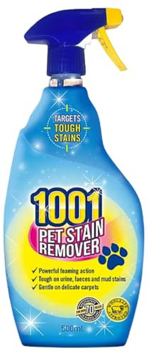 Citystores® Pet Stain Remover 500ml Trigger Spray Fast-Acting Enzyme Cleaner for Pet Urine, Vomit, & Odors, Safe for Carpets, Rugs, Upholstery, and Hard Floors, Pet-Friendly, Ideal for Home Use