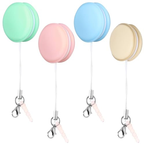 4Pcs Macaron Phone Screen Cleaner, Portable Smartphone Screen Wiper with Lanyard, Assorted Colors, for Glasses, Camera Lens, and Computer Cleaning