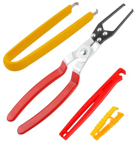 KUBOJSDLZ Fuse Puller Pliers, Relay Puller Pliers, 4-Pack Automotive Fuse Relay Puller Tool for Car Motorcycle Truck Boat Vehicles Battery Terminal Wiper Remover