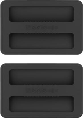 2 Pcs Silicone Toaster Cover, Dustproof 2 Slice Toaster Lid, Bread Maker Appliance Top Cover, Sandwich Machine Accessories (Black)