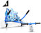Hoverkart Hoverboard Karting-accessoires Hoverboard-stoelen voor 6,5 inch tot 10 inch Hoverboard Gokart voor kinderen en volwassenen. (Blau)
