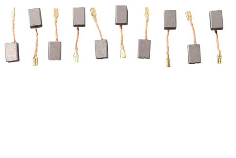 Lot de 10 balais de charbon pour moteur 14 mm x 9 mm x 6 mm Compatible avec scies circulaires, perceuses, etc