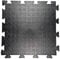 Heavy Duty PVC Penny Interlocking Garage Floor Tiles 495x495x12mm Workshop Gym 10 Year Guarantee Oil Resistant Modular Flooring Rubber Mats Suitable For Cars (Solid Black Tile (495x495x12mm))