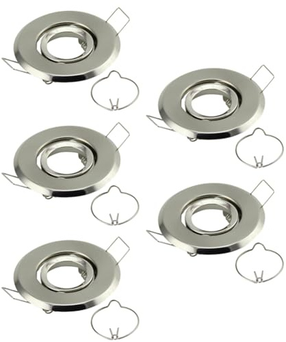 Glayent High Quality MR11 Bulb Holder Reccessed LED Spotlights Frame Adjustable Ceiling Light Led Holders Cutout 45mm