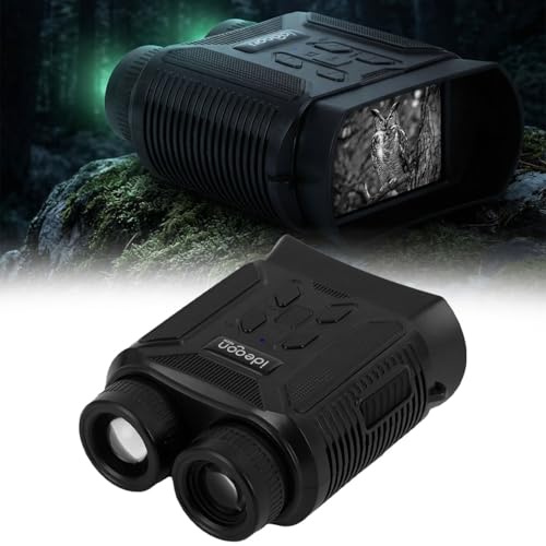 Ideoon Profi 4K Nachtsichtkamera Binokular: 500m IR-Digitalkamera für Jagd, Camping & Security, 4K-Foto, 8X Zoom, USB-C Akku & inkl. Tasche