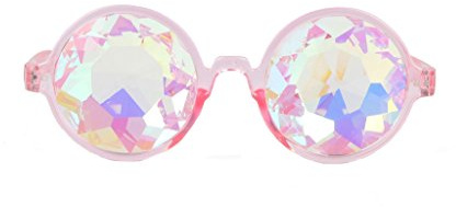 FLORATA Kaleidoscope Firework Diffraction Prism Glasses Rainbow Prism Refraction Sunglasses Goggles