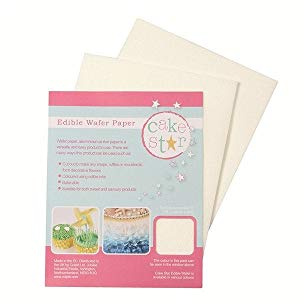 Cake Star Wafer Paper - White