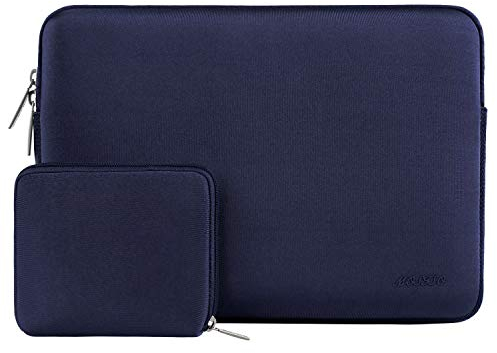 MOSISO Laptop Case 13.3 inch, 13-13.3 inch Laptop Sleeve Bag Compatible with MacBook Air/Pro 13 / Pro 14, HP Dell ASUS Lenovo Notebook, Neoprene Computer Sleeve Bag with Small Case, Navy Blue