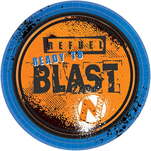(PKT) Child Nerf Blast Paper Plates