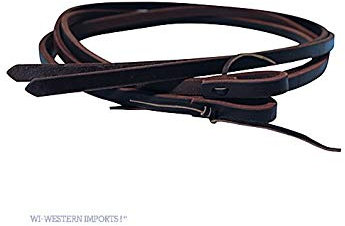 Ranchhand Westernzügel schwer, dunkel geölt 1/2''