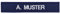 PACOTEX Namensschild bestickt mit eigenem Namen personalisiert Stickschild in vielen Größen und Farben mit Klett (150x25mm, marineblau)