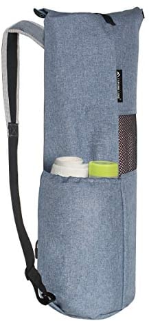 Explore Land Oxford Yoga Mat Storage Bag with Breathable Mesh Window and Large Pocket (Fits 1/2Inch Yoga Mat, Blue)