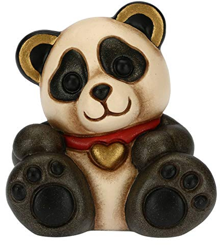 THUN - Soprammobile Minianimale Panda - Accessori per la Casa da Collezionare - Linea Thunimals - Formato Mini - Ceramica - 5 x 4,2 x 5,5 cm