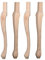 ACXZ Jambes de Table en Bois de 75 cm Pieds de Meubles Pieds Non Finis, Jambes de Remplacement de Table à Manger de Ferme, Pieds de Support pour Banc/Table Basse, Couleur Bois Naturel, 4pcs