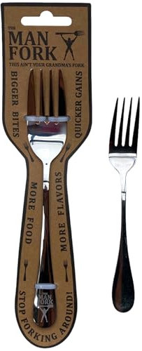 The Man Fork - Hält 40% mehr Lebensmittel, damit Sie größere Bisse mit mehr Aromen zerkleinern können. Bekannt aus dem Fernsehen