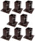 8 x Fence Post Decking Bolt Down Support Holder Clamp For Posts 75mm x 75mm