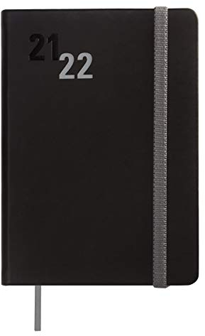 Finocam - Natural Croma Terminkalender 2021 2022 M4-118 x 168 Wochenansicht Querformat schwarz Katalanisch