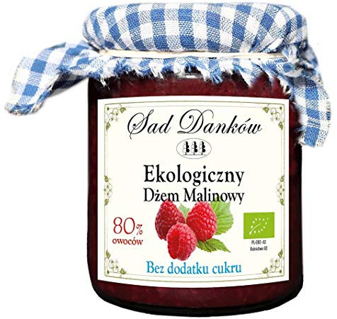 MERMELADA DE FRAMBUESA SIN AZÚCAR BIO 260 g - SAD DANKÓW