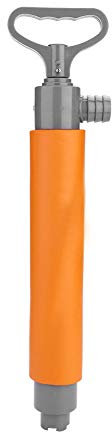 Pompa a mano, portatile Barca sentina Acqua Kayak Pompa con Nylon 46-74cm (arancione)