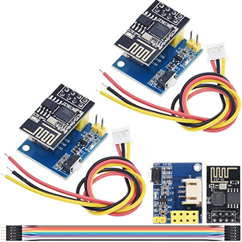 Youmile 2 pcs ESP8266 ESP-01S WS2812 RGB LED Controller Modul RGB LED Controller Adapter Module with cable and Dupont Line for für Arduino