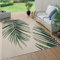 Paco Home Outdoor Teppich Wetterfest Flur Balkon Palmen Dschungel Florales Boho Muster Grün, Grösse:160 cm Rund, Farbe:Grün 13