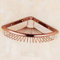 BOCbco Eck-Duschablage, Badezimmerregale, Vintage-Badbeschläge, Gold, 3-Lagig, Eckregal, Chrom, Badezimmer, Messing, Shampoo-Halter-Ecke, Badkorb, Badezimmer-Accessoires/A-Rose Gold