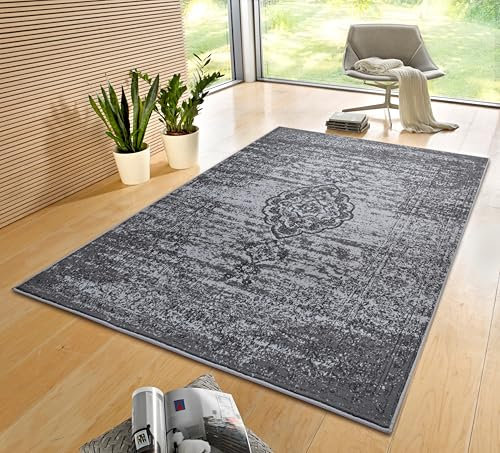 Hanse Home Gloria Orient Teppich 160x230cm – Wohzimmerteppich Mehrfarbig Vintage Teppich Orientalisches Muster für Flur, Esszimmer, Schlafzimmer, Kinderzimmer, Wohnzimmer, Küche – Mouse