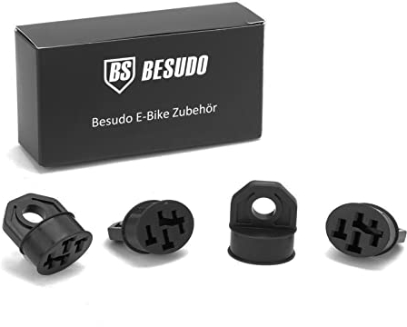 Besudo Pin Cover - Contact Protection for Bosch E-Bike Battery - Set of 4 - Water Resistant - TPE Material - Black