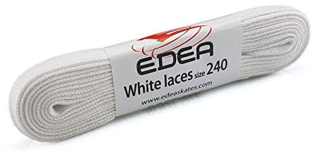 EDEA Cordones para patines de hielo, color blanco, talla: 240, Blanco, _