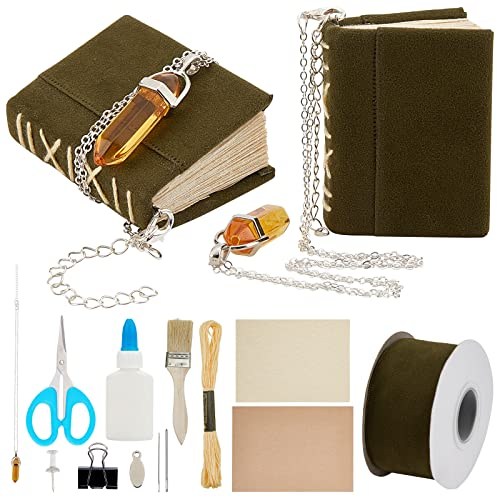 WEBEEDY 3 Sets DIY Buchbinder für Anfänger Werkzeuge Mini Vintage Leder Buchbinder-Sets für handgefertigte Bücher Buchbinder- und Nähzubehör