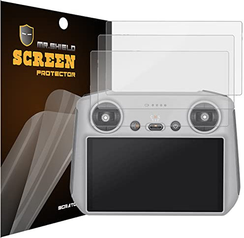 Mr.Shield Screen Protector compatible with DJI Mini 3 / Mini 3 Pro/Mini 4 Pro RC/DJI RC 2 Anti-Glare [Matte] [3-Pack] (PET Material)