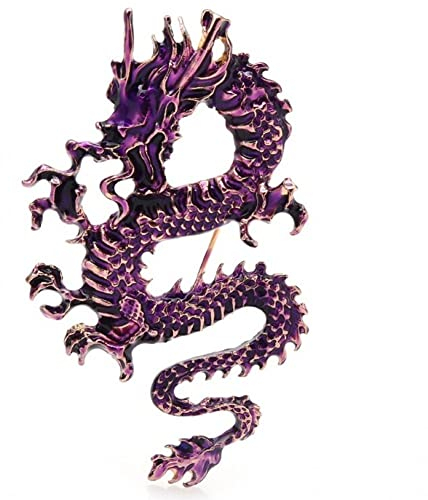 Dragon Broche Femmes Unique Animal Épinglette Unisexe Mode Poitrine pour Vêtements Corsage Accessoires