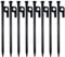 Funmo Heringe zum Zelten,8Pcs Zelt-Heringe aus Stahl,Zelt Heringe Stahl Erdnägel,Camping Zeltheringe,Bodenanker,Zeltheringe Heringe aus Hochfester Geschmiedeter Stahl mit Haken und Loch für Camping