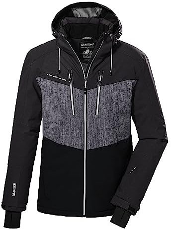 killtec Herren Skijacke/Funktionsjacke mit abzippbarer Kapuze und Schneefang KSW 45 MN SKI JCKT, dunkelanthra, XXL, 38699-000