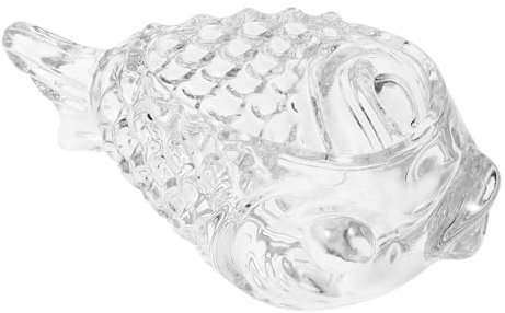 UPKOCH Unique Design 1pc Glass Water Cup Fish Shaped Cocktail Beverage Cup for Night ES