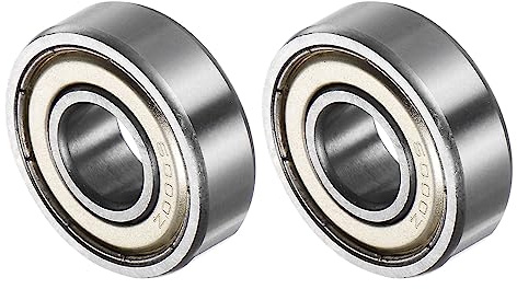 QUARKZMAN 6000Z Tiefe Rille Radial Kugellager x 2Stk Edelstahl für Motorrad [AD 26mm x ID 10mm x T 8mm]