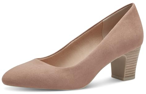 s.Oliver Damen Pumps mit Blockabsatz Vegan, Rosa (Old Rose), 37 EU