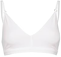 Dilling Damen-Bralette aus Baumwolle Weiß 40
