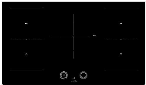 Teknix Signature Collection SCIH90SW - Placa de inducción de 90 cm con control deslizante de rueda inteligente