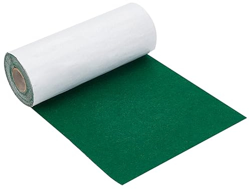 BENECREAT 4 m Grüner Selbstklebender Filzstoff, 25 cm Breite Große Filzstoff-Rolle, Regaleinlage Für DIY-Kostümherstellung, Schmuckschatulle, Schubladeneinlage, Scrapbooking, Silhouette