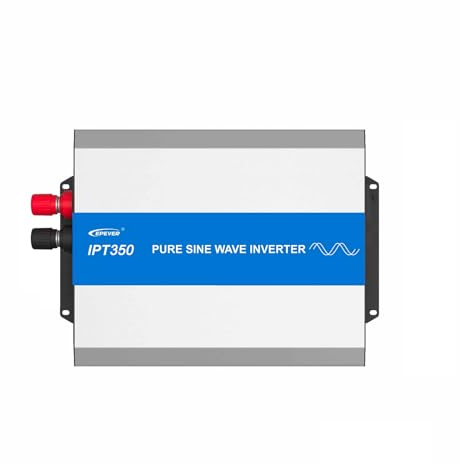 EPEVER IPT 350-12 Reiner Sinus Spannungswandler Wechselrichter 350W 12VDC auf 230VAC, ideal für Off-Grid Haushaltsnotbeleuchtung, Fahrzeugmontiertes System usw.…