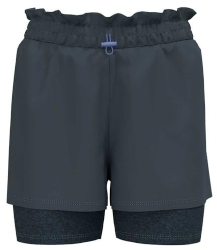 ODLO Laufhose Damen Kurz Essential 365 5 Inch I Laufshort 2 in 1 I Sporthose