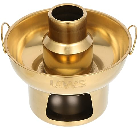 Ciieeo Cacerola De Postre De Acero Inoxidable Olla Calentadora De Queso Olla Caliente con Parrilla Olla para Fondue De Queso Vela Candelita Quemador Contenedores Congeladores