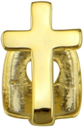 Cross Design Hip Hop Silber/Golden Teeth Grills für Männer und Frauen, Mode Single Top und Bottom Grills